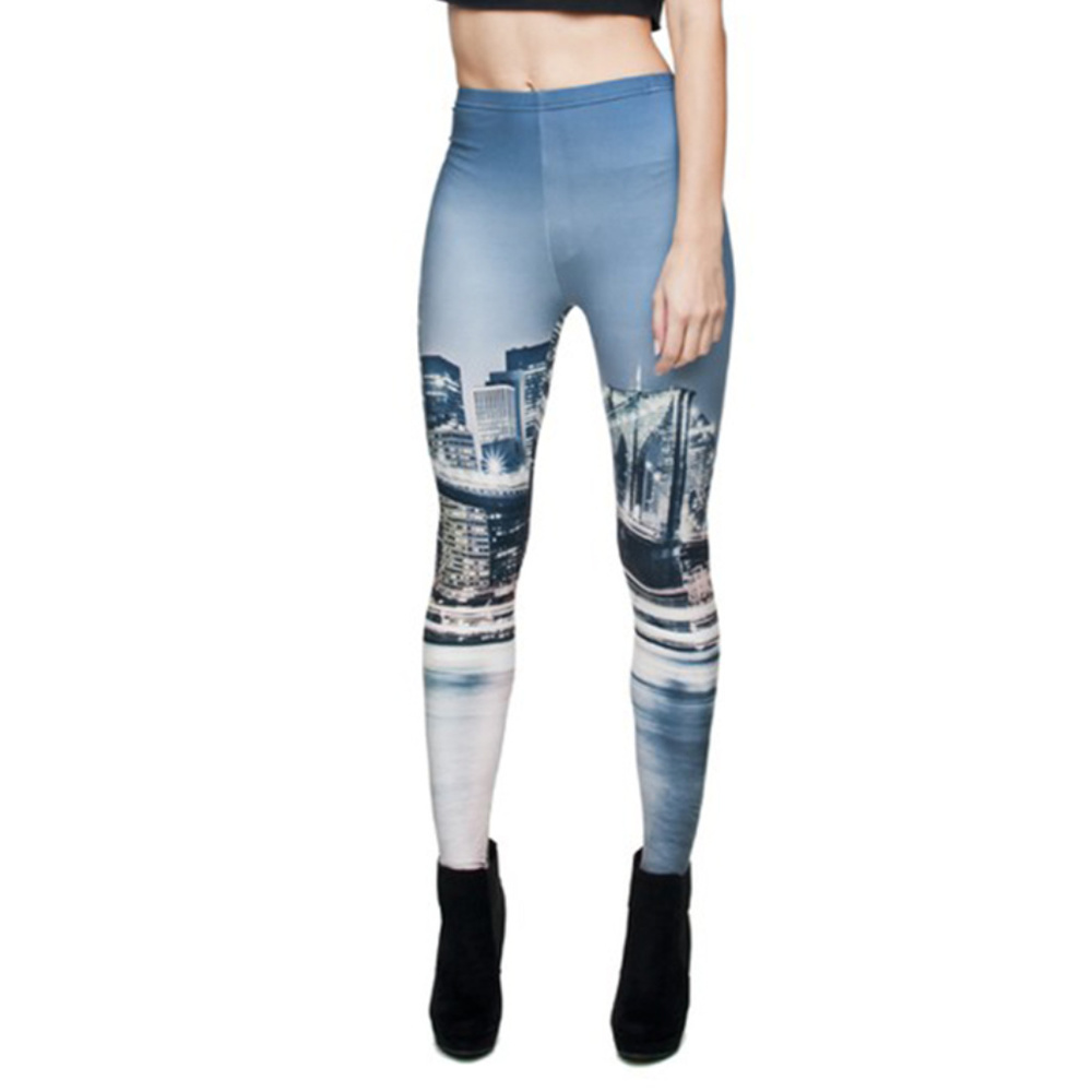 City Life Digital Print Leggings